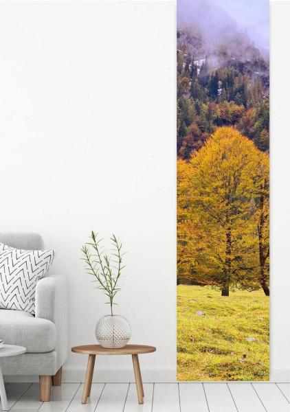 Flächenvorhang Herbstfreuden Berge, Schiebevorhang, Schiebegardine, modern, 60 cm breit, 2,65 m hoch, 3 m hoch